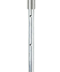 K-Drill And Strikemaster Lite-Flite Power Auger Adapter Converts To Drill Plate, steel with black handle, side view
