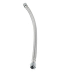 Heavy Duty Stainless Steel Air Compressor Intake Pipe With Check Valve For Oil Free Rigs Slick M14 M19 Thread, 400mm length.