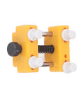 Adjustable holder from Watch Back Removal Repair Kit With Case Opener For Battery Replacement, four removable plastic pins, yellow ABS