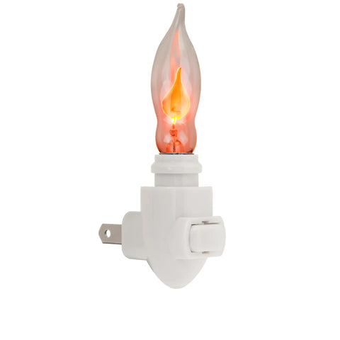 Flicker Flame Light Bulb Dope Orange Candle Like Glow 3 Watt 130 Volt E12 Candelabra Base Nickel Plated Realistic Dances With Flicker Energy Saving Warm Ambient Lighting For Home Decor And Craft Projects Wholesale Box Of Ten