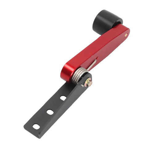 Badass Aluminum Alloy Motorcycle Belt Tensioner Roller Pulley Assembly Kit In Red With Dual Bearing Smooth Ride Upgrade Direct Fit Replacement For F3 RT Models Years 2014 To 2024 Guarantees Tight Tension And Rock Solid Performance On Your Bike, red and black belt tensioner