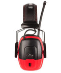 Front view of Sync Digital AM FM MP3 Radio Earmuff With LCD Display 10 Presets Volume Management Technology Model RWS 53012