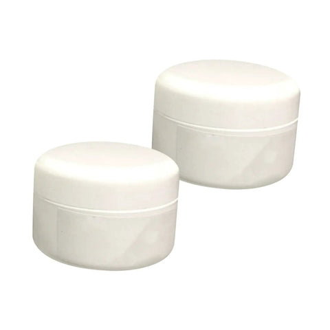 Two Pack Ceramic Repair Paste Kit For Tiles And Porcelain Restoration Fast Dry Formula To Fix Chips Scratches And Dents At Home DIY Friendly Indoor Tile Repair For Kitchens Bathrooms And Other Surfaces, showing two white jars.