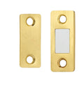 Gold hardware from Magnetic Cabinet Catches Set For Quick Snug Closures Invisible Door Latches That Keep Cabinets Shut Tight Non Punch Sliding Lock.
