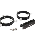 Guide Scope Ring Kit For Telescopes 43mm To 70mm, metal tube rings with mount bar, dual ring setup for astrophotography