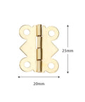 Gold Mini Butterfly Door Hinges 25mm By 20mm With Screws Ideal For Cabinets Drawers Jewelry Boxes And Small Furniture Decorative Hardware
