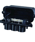2 Light Pool And Spa Junction Box In Black For Exterior Lighting, built tough durable enclosure with easy access ground bar.