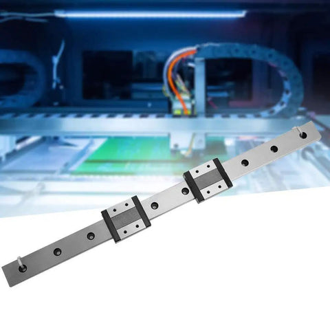 Miniature Linear Guide Rail 24mm Wide With Two Slide Blocks For Pro Grade And Smooth Motion Control In CNC Machines Automated Lines Lab Equipment And Precise Measuring Systems