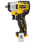 Side view of yellow and black 12V Max Cordless Three Eighths Inch Impact Wrench Tool Only With Brushless Motor