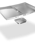 Grease Tray With Catch Pan For Gas Grills, Adjustable Stainless Drip Pan Fits 24 To 30 Inch Grill Width, Durable Replacement Part For Nexgrill Expert