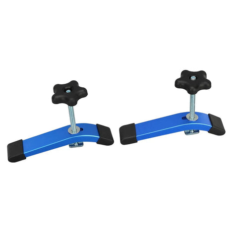 Woodworking T Slot Clamp Set In Aluminum T Track For Routers CNC Table Saws Jigs And Workshop Fixturing with blue clamps