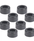 Grippy Conical Rubber Foot Pads Set Of 8 For Speaker Cabinets And Furniture, Anti Slip Floor Protectors With Stainless Steel Inserts