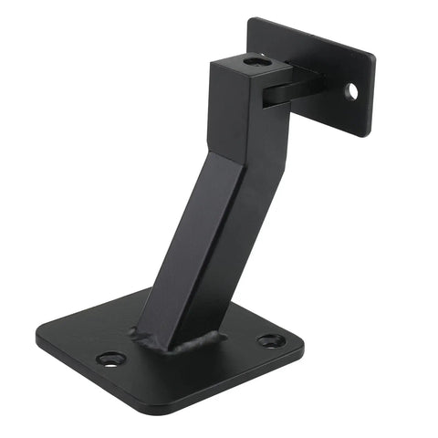 Swivel Handrail Brackets Set, Rugged Heavy Duty Steel Hand Rail Wall Mounts For Staircase Railing, single bracket close-up view