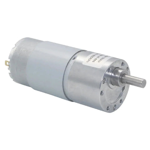 Beefy 37mm DC Metal Gear Motor Running On 12V Or 24V Power With A Knockout High Torque Step Down Reducer And Dead Silent Action for robotics
