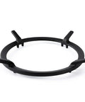 Heavy Duty Cast Iron Wok Ring 7 Inch Wok Support Ring For Gas Stoves viewed from above showing matte finish and four legs