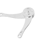 Go To Lid Lift Hinge With Zinc Alloy Strut for Cabinets and Wardrobes, adjustable 20.5cm, shown detail of hinge mechanism