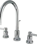 Concord Wide Spread Lavatory Faucet With Brass Pop Up Polished Chrome 8 Inch Spout Reach For 3 Hole Install solid brass construction