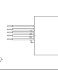 Technical drawing of Beefy Torque 550 DC Planetary Gearbox With All Metal Gears 36mm Housing And 8mm Shaft Versatile Ratios.