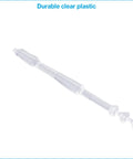 Heavy Duty Five Inch Clear Adjustable Loop Ties One Thousand Bulk Pack with Beaded Lock Pins, durable clear plastic design.