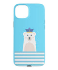 Maritime Captain iPhone 15 Plus Case For Boating Yacht Sailing Lake Adventures Seafarer Shield with nautical bear design
