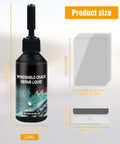 Windshield Crack Repair Kit With Quick Cure Glass Repair Liquid For Chips And Cracks, DIY Auto Glass Repair Kit visible components