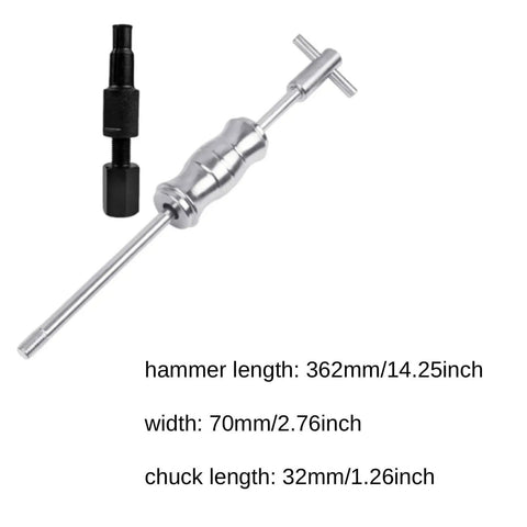 Blind Hole Bearing Puller Extractor Kit For Car Repair Disassembly 12mm To 14mm Steel Tool, 362mm hammer length