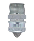 Top Shelf Heavy Duty Conduit Fitting With No Sweat Twist Joint Design for electrical wire routing, silver metallic finish.