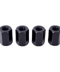 Close-up of coupling nuts included in 58 Piece T Slot Clamping Kit For Milling Machines With Seven Sixteenths T Slot And Three Eighths Inch Threaded Stud Hold Down Clamp Set Heavy Duty Beefy Tool Steel Machinist Kit With Durable Storage Case.