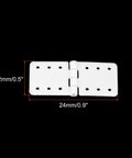 Hinges 0.9 Inch By 0.5 Inch Adjustable For Model Airplane Wings Remote Control Aircraft Parts Square Plastic Set Of 50 Pieces