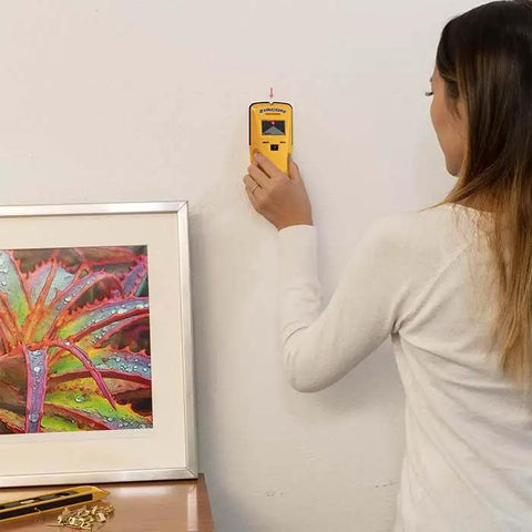 Kickass Deep Scan Stud Finder With Live Wire Detector And Metal Wood Joist Locator Featuring Bright Led Screen And Illuminated Target Spotlight For Tough Garage And Basement Work That Is Totally Legit And Always Delivers Sick Precision