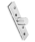 Stainless Steel 360 Degree Door Hinge Heavy Duty Pivot with Brushed Finish for Revolving Doors 75mm Central Axis