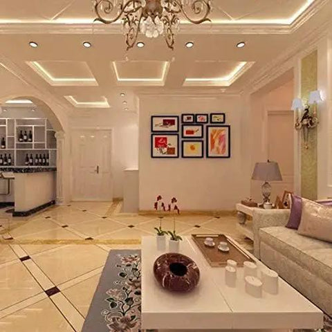 Recessed Lighting Housing Trim Kits Commercial Recessed Led Downlights Pattern Energy Saving Embedded Spotlights Hotel Aisle Household Lighting Ceiling Panel Silver 5w_Cool White in modern living room.