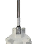 Manual Beefy Sanitation Pump For Bulkhead Mount On Boats Up To 17 GPM Flow For Toilet Flush Or Holding Tank Pump Out, top view