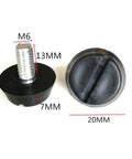 Adjustable Leveling Feet for Furniture M6 10 to 17mm M8 10 to 20mm Height Adjustable Feet with PP Plastic Bodies and Galvanized Iron Screws Set in 4 8 10 20 30 50 Pcs Options for Stable Even Furniture M6 13mm foot