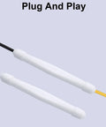 Fiber Optic Terminal Junction Box 10 Pack White FTTH Box for Outdoor Network Installations, Optical Distribution Enclosure with Heat Shrink Protective Cover