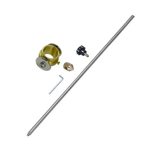Pro Grade SG-55 Plasma Cutter Torch Guide Roller Wheel Circinus For Precision Cuts, A Real Workhorse That Fits Shroud Shield Cup With Standard And Groove Options, One Piece, Golden And Silver Finish