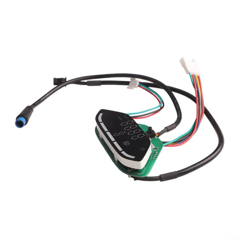 Easy Install Single Brake System For E9T Electric Scooter Display Meter Replacement And Maintenance Instrument Panel Parts Kit Lightweight 5 Grams 89x41mm Compact For A Safe Smooth Ride Upgrade showing black display with wiring