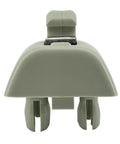 Two Pack Grey Sun Visor Hook Clips For 2012 2013 2014 2015 VW Passat Replacement 6R0-857-561-Y20 plastic mount front view