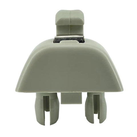 Two Pack Grey Sun Visor Hook Clips For 2012 2013 2014 2015 VW Passat Replacement 6R0-857-561-Y20 plastic mount front view