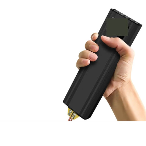 Hand holding Portable Pocket Handheld Tiny But Mighty Mini Welding Machine For Nickel Plate And Tight Spaces, black color