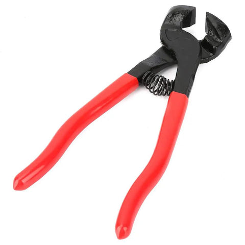 Ergonomic Handheld Glass Nipper And Tile Cutter With Carbon Steel Grip High Hardness Cutting Tool, red handles visible