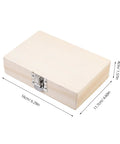 Knockout 5 Piece Forstner Bit Set For Woodworking That Booms With Precision, wooden storage box with clasp, 16cm x 11.7cm x 4cm.