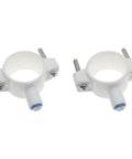 Drill In Drain Saddle Valve Clamp 1/4 Inch Quick Connection For Under Sink Water Filtration RO Systems White