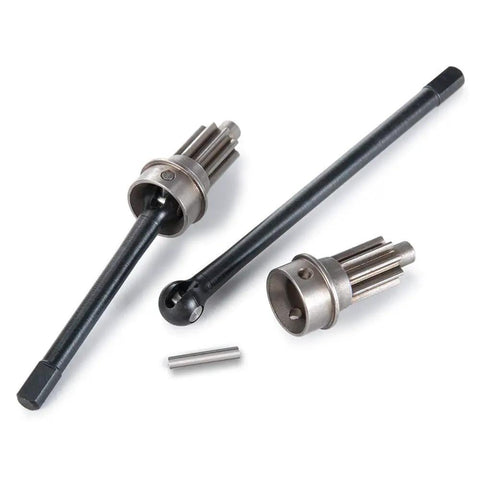 Front CVD Axle Shaft Set With Portal Drive Input Gear For 1 To 10 RC TRX 4 Beef Up Your Driveline With Left And Right Steel Axles