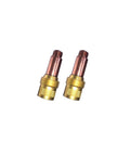 Two collet bodies from Five Pack Gas Lens Collet Bodies 45V28 Five Thirty Second Inch For TIG Welding Torch 17 18 26 Series Pro Grade.