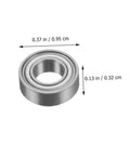 12 Piece Router Bit Bearing Replacement Accessory Kit With Top Mounted Ball Bearings For Router Bits, Double Shielded Design