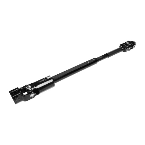 Misakomo intermediate steering shaft, lower; black steel with U-joints, for Jeep Cherokee 1984-1994 and Jeep Comanche 1986-1992
