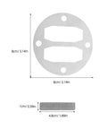 Air Compressor Spare Parts Replacement Aluminum Valve Plate With Reed Gasket For Quiet Operation, Smooth Performance, Universal Compatibility, Easy DIY Repair, Home Use, Durable Metal Build, 8cm round, 4.8cm gasket