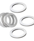 Four Sets Thrust Needle Roller Bearings With Washers, Three Quarter Inch Bore, High Temperature Bearing Steel in multiple stacks