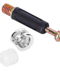 No Sweat Cam Lock Nuts And Connecting Screws With Eccentric Wheels For Furniture Assembly A Rock Solid 300 Piece Kit with screw and nut components.